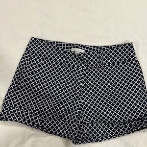 New York & Company Navy and White Shorts